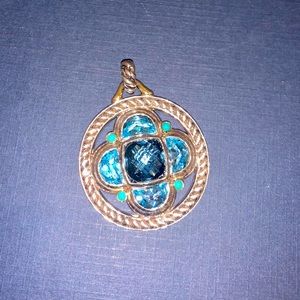 David Yurman Blue Topaz Pedant